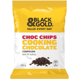 Photo of Black & Gold Cooking Choc Chips 250gm