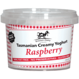 Photo of Emmas Dairy Tasmanian Creamy Yogurt Raspberry 500g