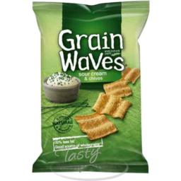 Photo of Sunbites Grain Waves Wholegrain Chips Sour Cream & Chives 170g 170g