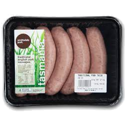 Photo of SCOTTSDALE PORK TRADITIONAL ENGLISH PORK SAUSAGES THICK (TRAY)