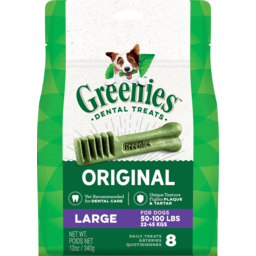 Photo of Greenies Dental Treats Original Large Dog Treats 8 Pack