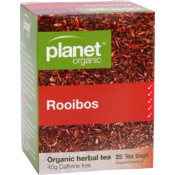 Photo of Planet Organic Rooibos Herbal Tea Bags 25 Pack 40g