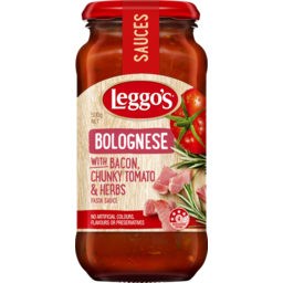 Photo of Leggos Bolognese With Bacon, Chunky Tomato & Herbs Pasta Sauce 500gm