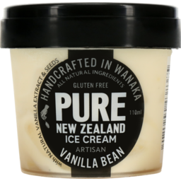 Photo of Pure NZ Ice Cream Vanilla Bean 110ml