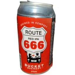 Photo of Bucket Brewery Route 666 Red IPA Can 375ml