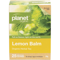 Photo of Planet Org Lemon Balm Tea 25pk