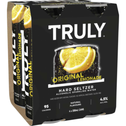 Photo of Truly Hard Seltzer Original Lemonade 4 Pack 330ml 330ml