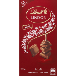 Photo of Lindt Lindor Milk Chocolate Block 100g
