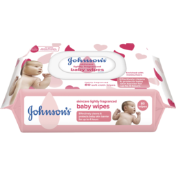 Photo of Johnson & Johnson Johnson's Baby Skincare Wipes Lightly Fragranced Strong 80