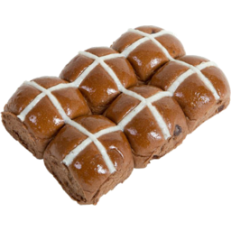 Photo of Chocolate Hot Cross Buns 6 Pack