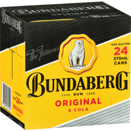 Photo of Bundaberg U.P. Rum & Cola Can 375ml Cube