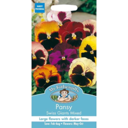 Photo of Mr Fothergill's Pansy Swiss Giants Mixed 1pk