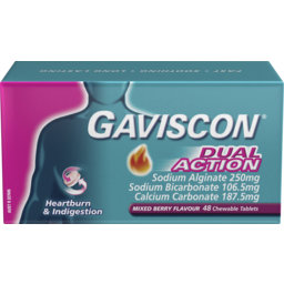 Photo of Gaviscon Dual Action Tablets Mixed Berry 48