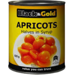Photo of Black & Gold Apricot Halves 825gm