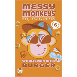 Photo of Messy Monkeys Gluten Free Burger Wholegrain Bites 6 Pack