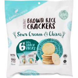 Photo of Ceres Organics Brown Rice Crackers Sour Cream & Chives