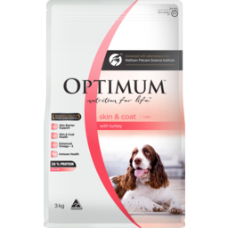 Photo of Optimum Skin & Coat 1 - 7 Years With Turkey Dry Dog Food 3kg
