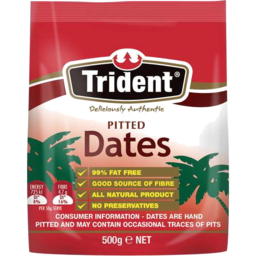 Photo of Trident Dates Pitted 500g