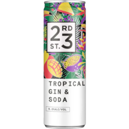 Photo of 23rd Street Tropical Gin & Soda Can 4pk