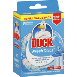 Photo of Duck Fresh Discs Toilet Cleaner Marine Refill 2 X 36ml 2.0x36ml