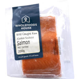 Photo of Wholefoods House Alaskan Sockeye Salmon Wild Portion (Frozen) 200g