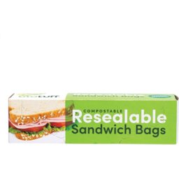 Photo of BIOTUFF Resealable Sandwich Bags 18x17cm 30pk