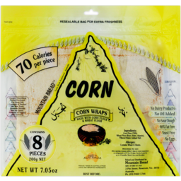 Photo of Mountain Bread Corn Wraps 8 Pack