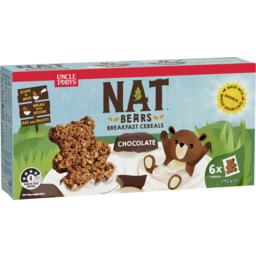 Photo of Uncle Tobys Nat Bears Choc Kids Breakfast Cereal 6 Pack 