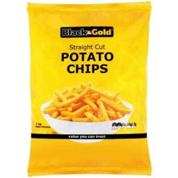 Photo of Black & Gold Straight Cut Potato Chips