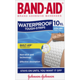Photo of Band Aid Waterproof Tough Strips Extra Large Sterile Strips 10 Pack