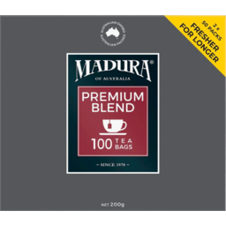 Photo of Madura Premium Blend Tea Bags 100 Pack 200g