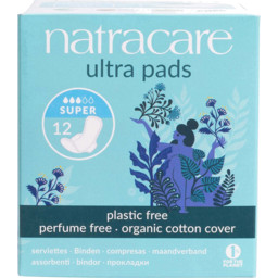 Photo of Natracare - Pads With Wings Super 12 Pack