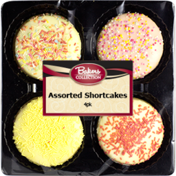 Photo of Bakers Collection Shortcakes Assorted 4pk 200gm