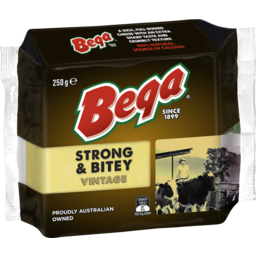 Photo of Bega Strong & Bitey Cheese Block 250g