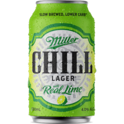 Photo of Miller Chill Lager With Lime Can 6pk
