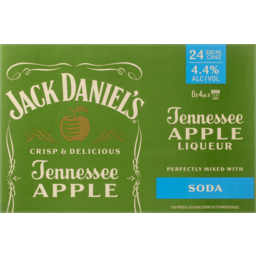 Photo of Jack Daniel's Apple & Soda 24 Pack 6x4pk 330ml 330ml