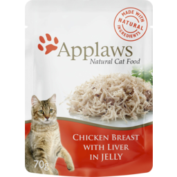 Photo of Applaws Tender Chicken Breast With Liver In A Tasty Jelly Cat Food Pouch