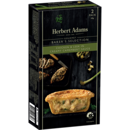 Photo of Herbert Adams Gourmet Baker's Selection Chicken & Leek in Creamy Camembert Sauce Pie 2pk