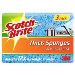 Photo of Scotchbrite Sponge Thick  3 Pack