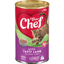 Photo of Chef Cat Food Can Tasty Lamb
