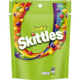 Photo of Skittles Sours Chewy Lollies Snack & Share Bag