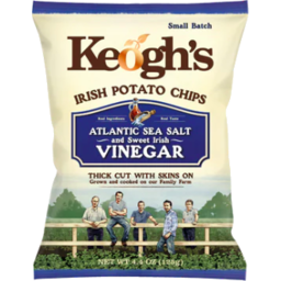 Photo of Keogh's Sea Salt & Sweet Irish Vinegar Chips 125g