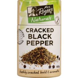 Photo of Mrs Rogers Naturals Black Pepper Cracked Small Canister