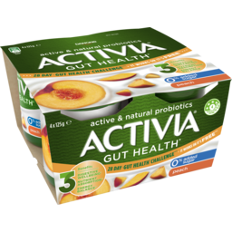 Photo of Danone Activia Probiotics No Added Sugar Peach Yoghurt