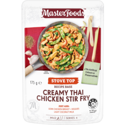 Photo of Masterfoods™ Creamy Thai Chicken Stir Fry Recipe Base Stove Top Pouch 175 G 