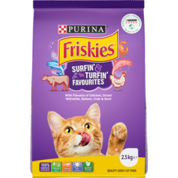 Photo of Friskies Cat Food Dry Adult Surfin Turfin 2.5kg
