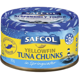 Photo of Safcol Yellowfin Tuna Chunks In Springwater 95gm