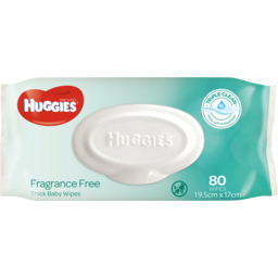Photo of Huggies Fragrance Free Thick Baby Wipes 80 Pack