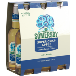 Photo of Somersby Super Crisp Cider 4.5% 6 X 330ml Bottle 6.0x330ml