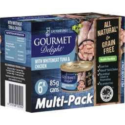 Photo of Gourmet Delight Multipack Whitemeat Tuna With Chicken Breast 85g